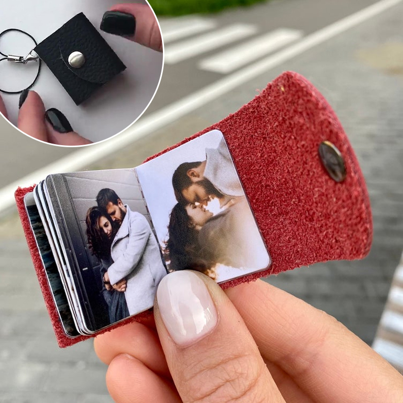 Personalised Mini Album Keychain Custom 5 Photos Keychain Gifts For Her-Jessemade AU