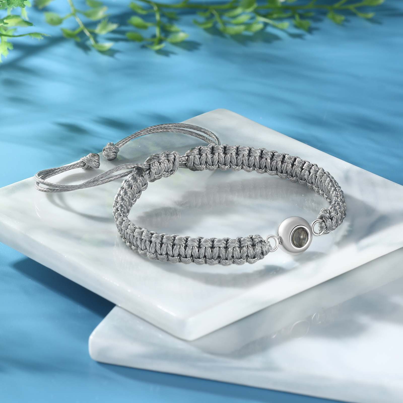 Personalised Projection Weave Bracelet Custom Colourful Photo Bracelet Adjustable Bracelet Personalised Gift for Couples-Jessemade AU