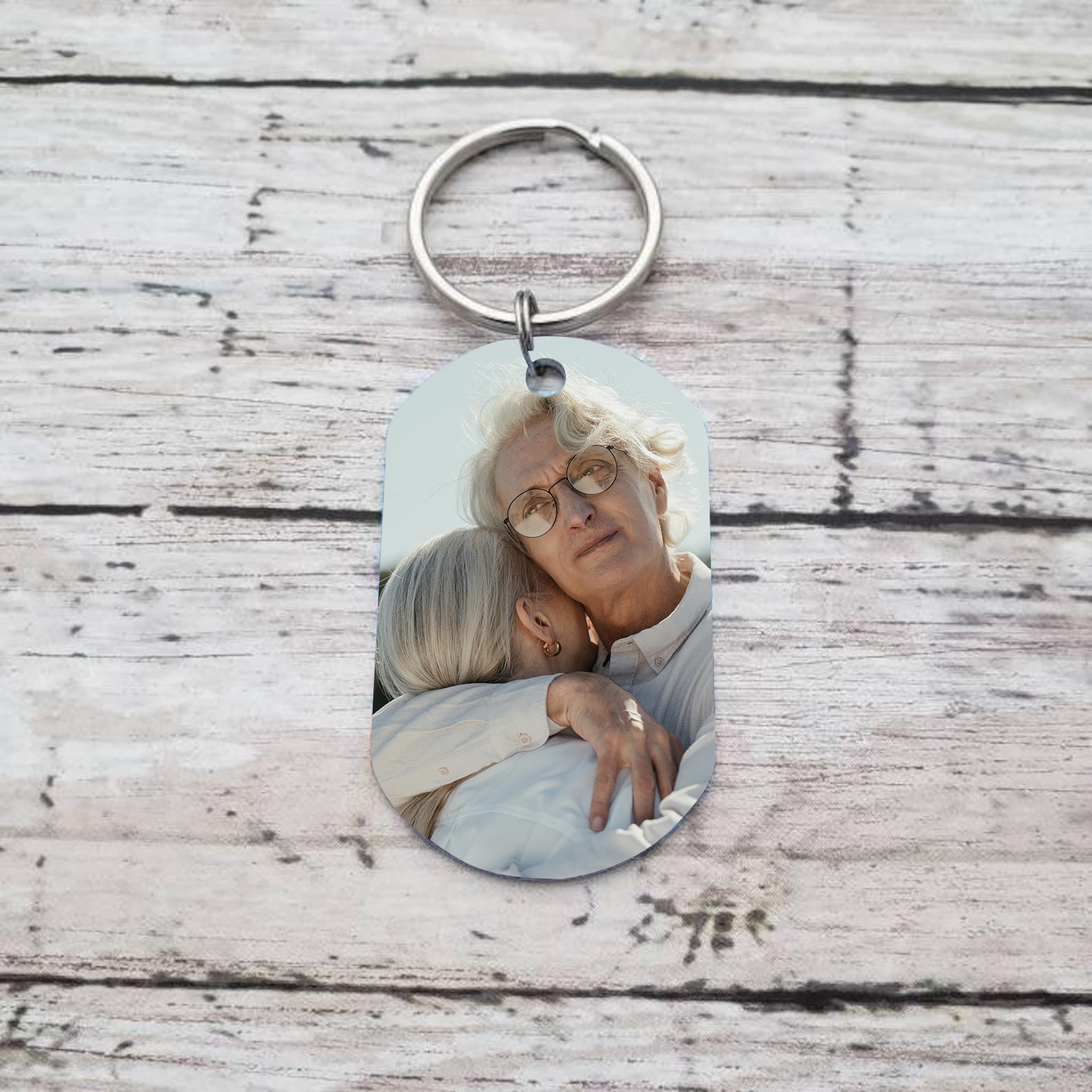 Personalised Photo Keychain Memorial Gift "I'm A Wife To A Husband With Wings"-Jessemade AU