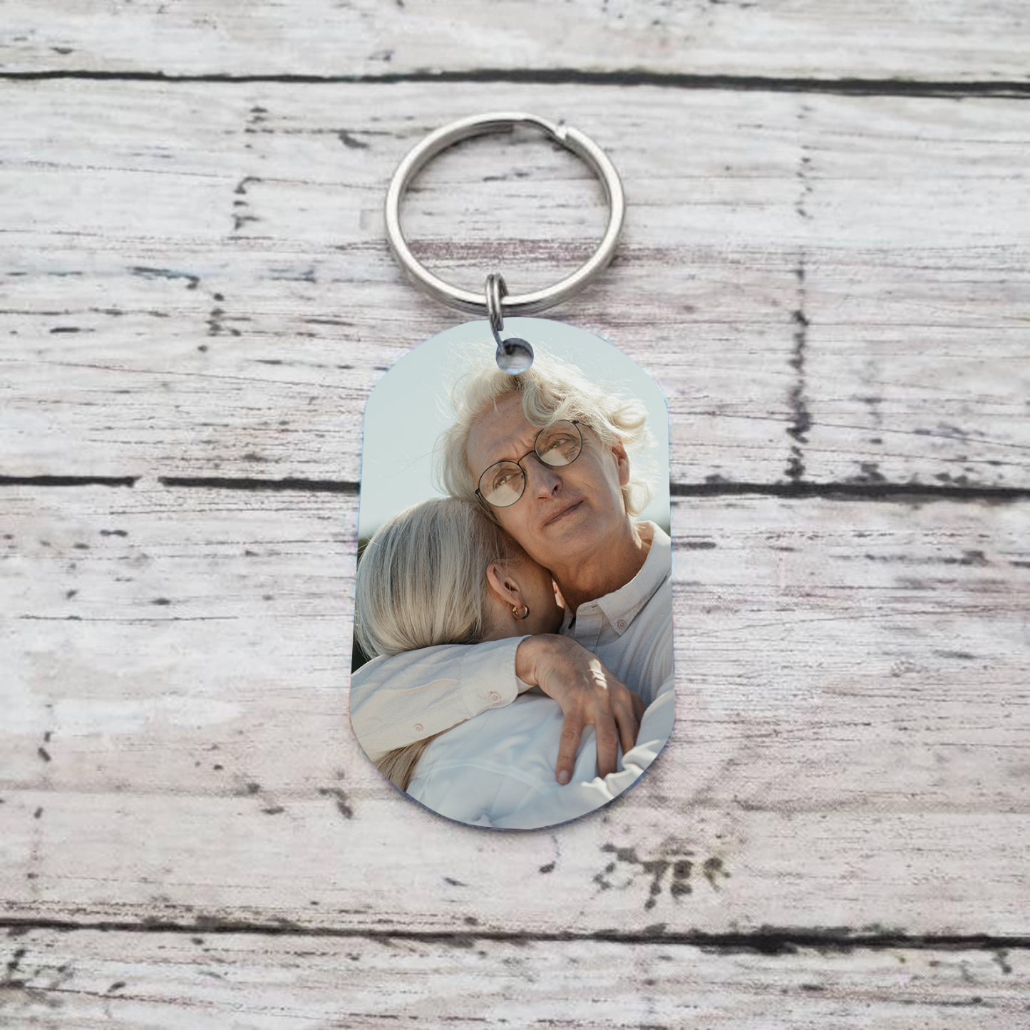 Personalised Photo Keychain Memorial Gift "I'm A Wife To A Husband With Wings"-Jessemade AU