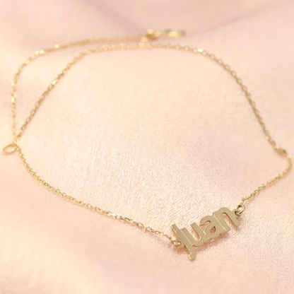 Adjustable Personalised Name Ankle Bracelet Custom 1 Name Anklet Gifts for Her-Jessemade AU