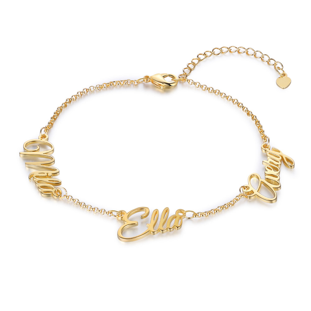 Personalised Bracelet Custom 3 Names Bracelet Gift For Women-Jessemade AU