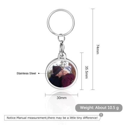 Personalised Keychain Engraved Photo Keychain Gifts For Him-Jessemade AU
