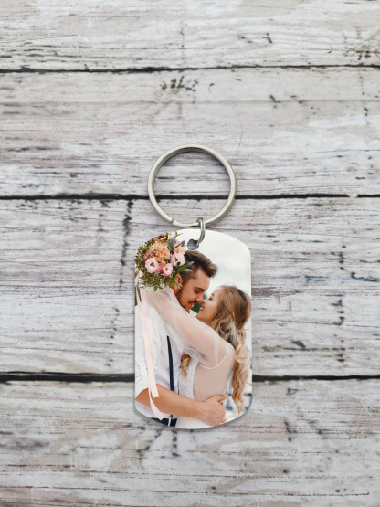 Photo Keychain Personalised Valentines Day Gifts, Ture love knows no distance For Couple-Jessemade AU