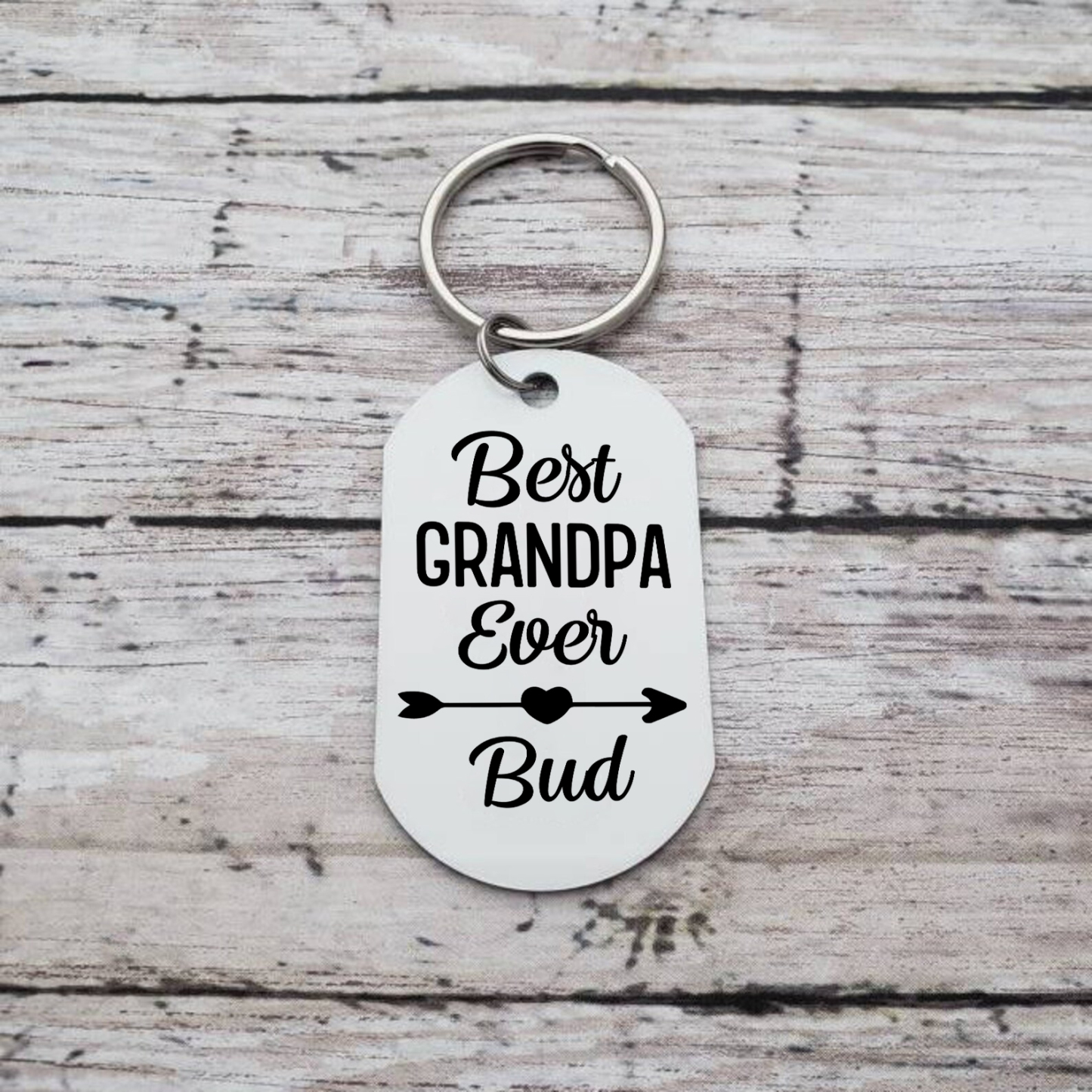 Personalised Photo and Name Keychain for Grandpa "Best Grandpa Ever" Grandparents' Day Gift-Jessemade AU