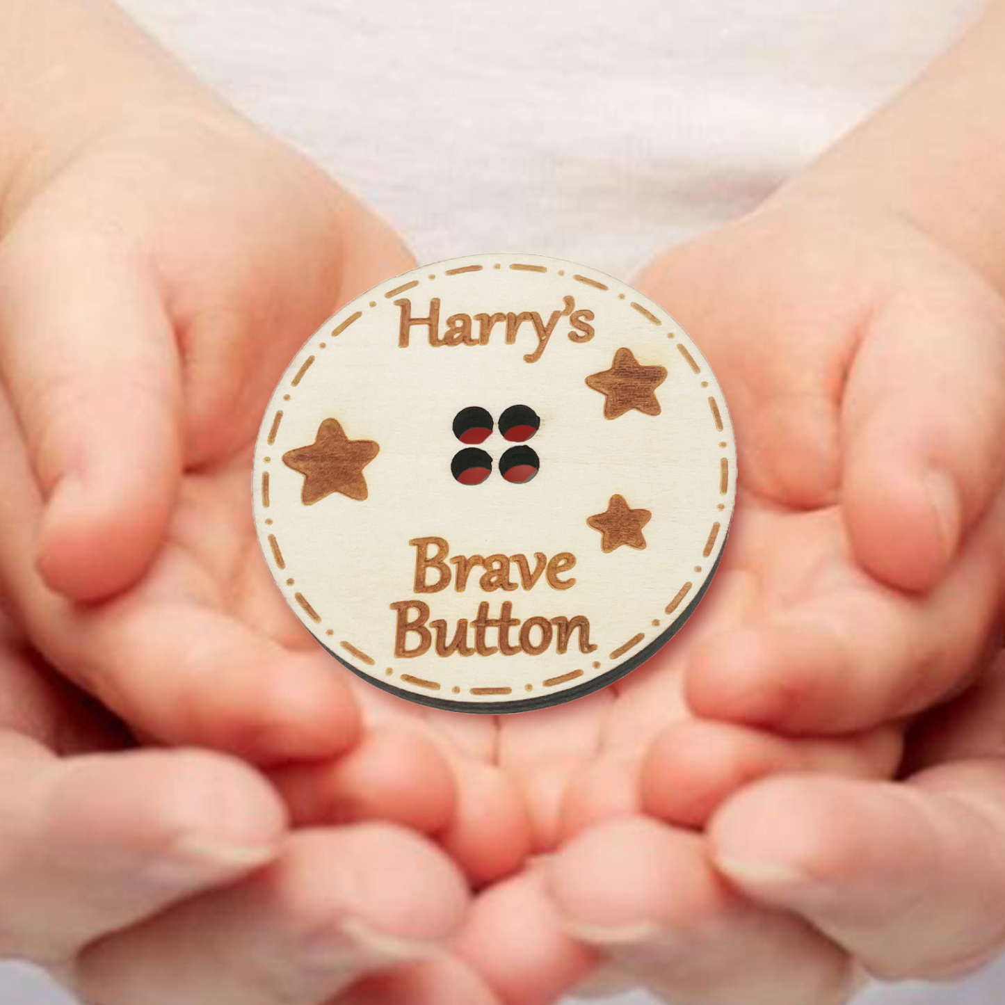Children Star Brave Buttons Custom A Name Back to School Gifts for Kids-Jessemade AU