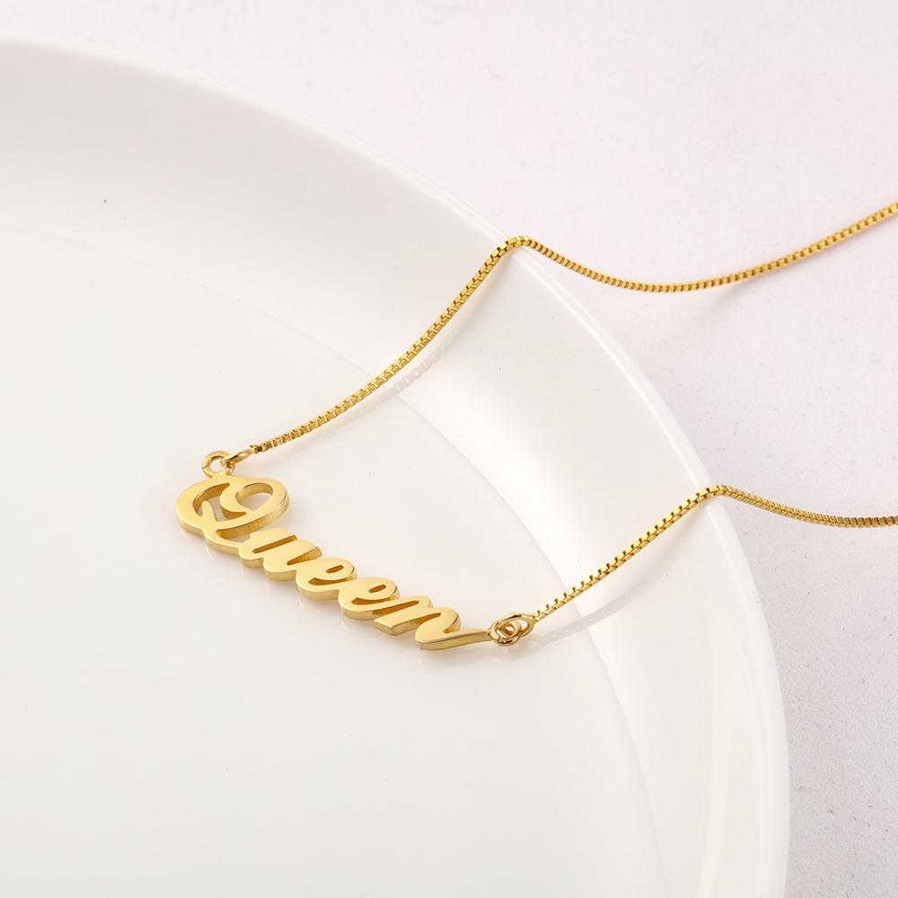 Personalised Necklace Custom 1 Name Necklace Gift For Women-Jessemade AU
