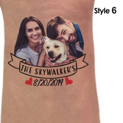 Funny Photo Tattoos Custom Face Tattoos-Style 3-Jessemade AU