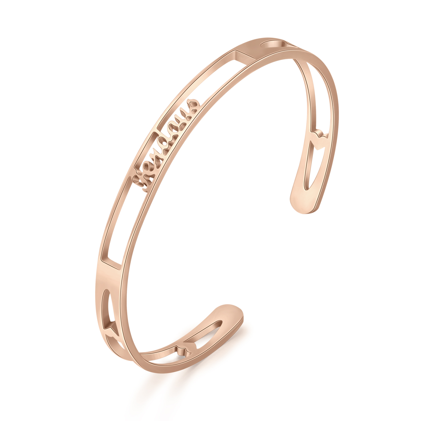 Personalised Name Bangle Bracelet Custom 1 Name Bracelet Gifts for Her-Jessemade AU