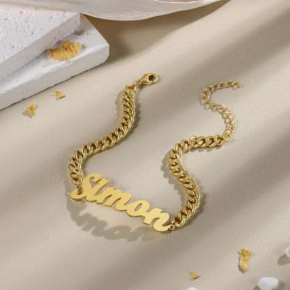 Personalised Name Bracelets Custom Names Couple Bracelets-Jessemade AU