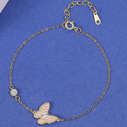 Personalised Wedding Jewelry Set Butterfly Necklace Bracelet Earrings Rings For Best Friends For Mom-Jessemade AU