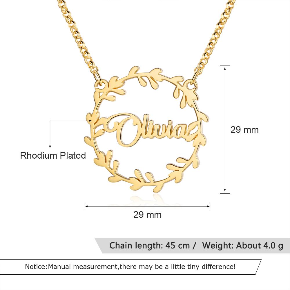 Personalised Necklace Custom 1 Name Necklace Gift For Women-Jessemade AU