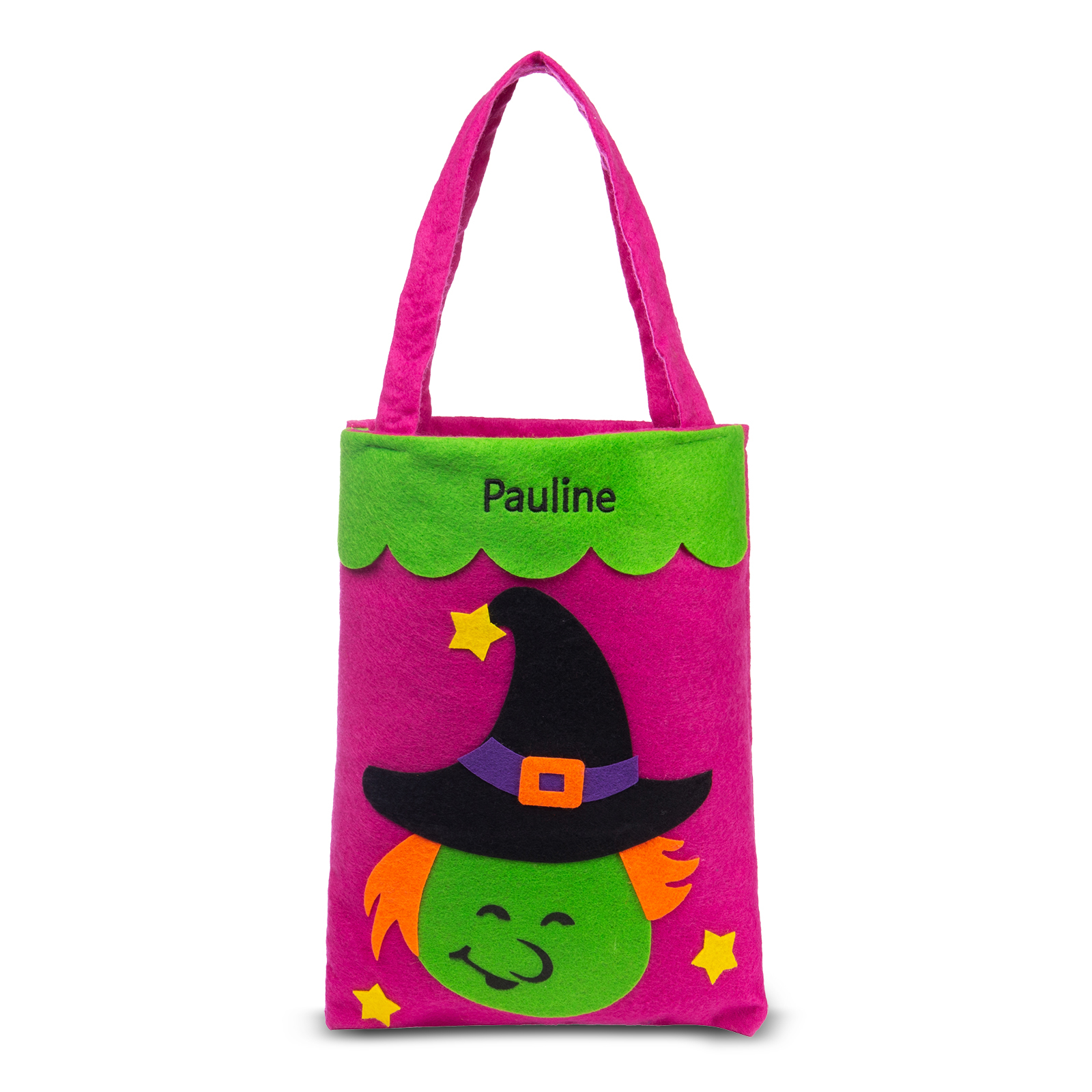 Personalised Halloween Tote Bags Custom 1 Name Tote Bag Halloween Candy Bag for Kids-Jessemade AU