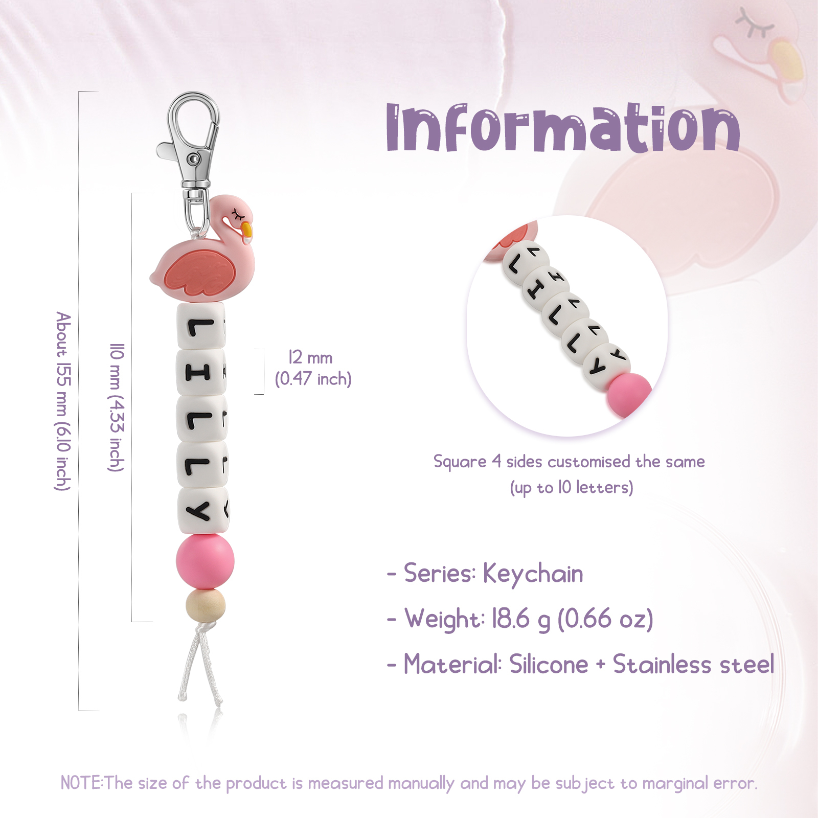 Personalised Name Keychain Custom Name Swan Keychain for kids-Jessemade AU