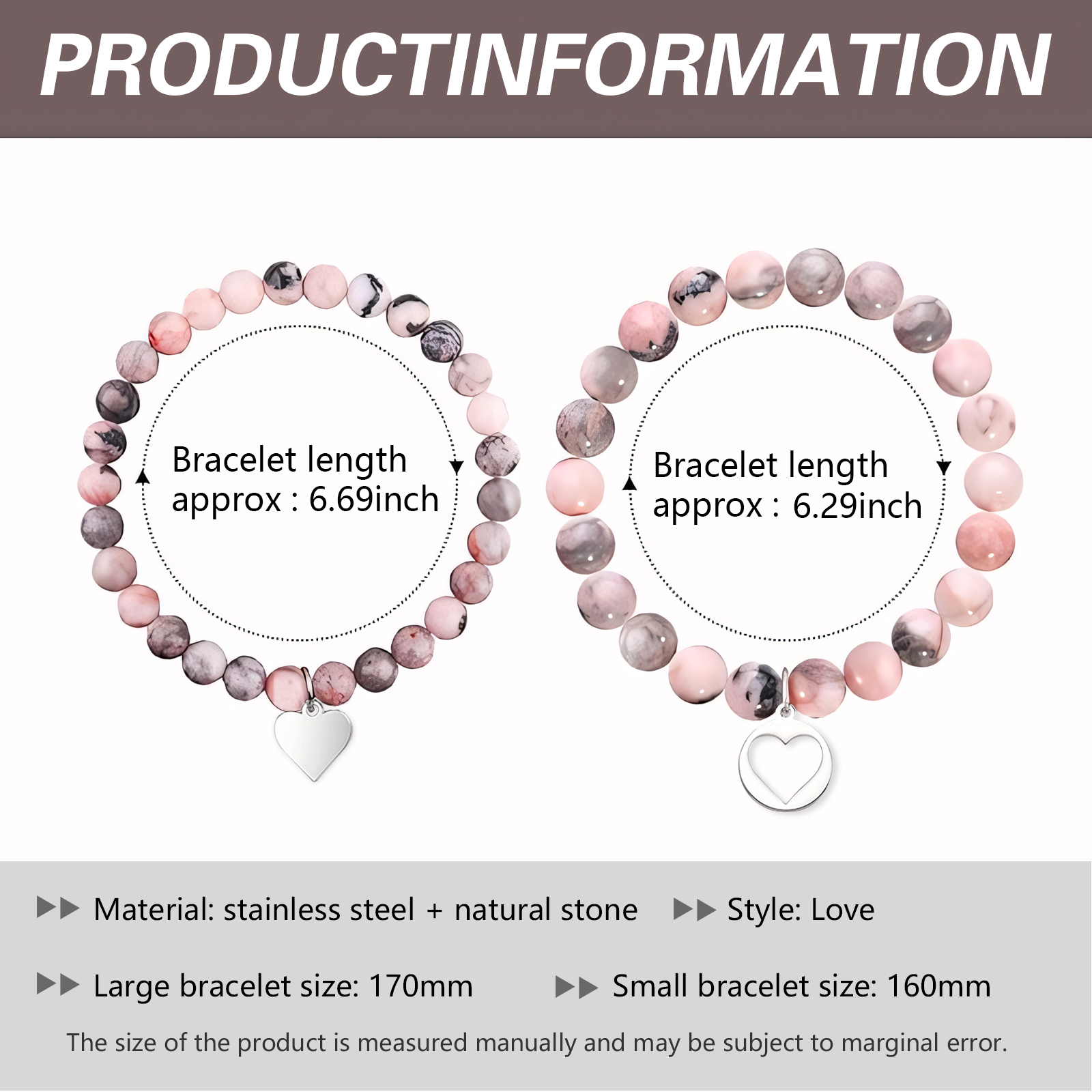 2 Pcs Bracelet Set Heart Pendant Adjustable Bracelets with Message Card Gifts for Her - Mother and Daughter Never Truly Apart-Jessemade AU