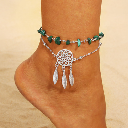 Bohemia Anklet Summer Beach Accessories Double Layer Anklet-Jessemade AU