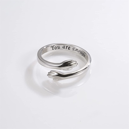 Mother’s Day Gift 2023 Couple Hug Ring Love Style Rings for Her or Him-Jessemade AU
