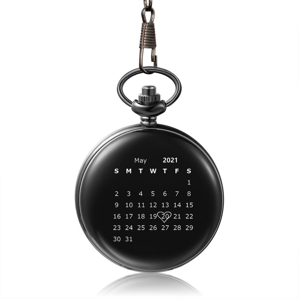 Personalised Pocket Watch Custom Photo Gifts For Him-Jessemade AU
