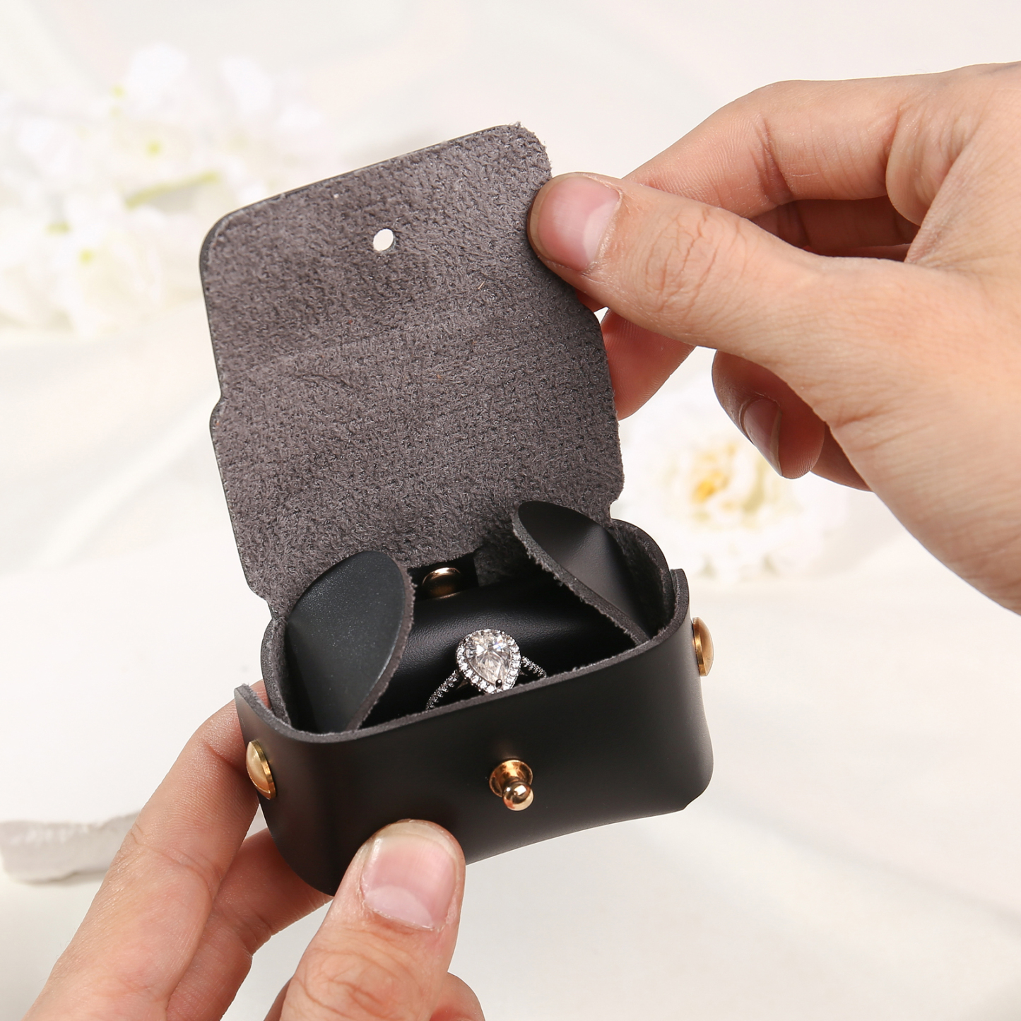 Personalised Name Exquisite Jewelry Box Ring Gift Box Ring Packaging Box-Jessemade AU