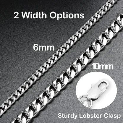 To My Grandson Believe Deep In Your Heart Cuban Chain Bracelet Birthday Gift-Jessemade AU