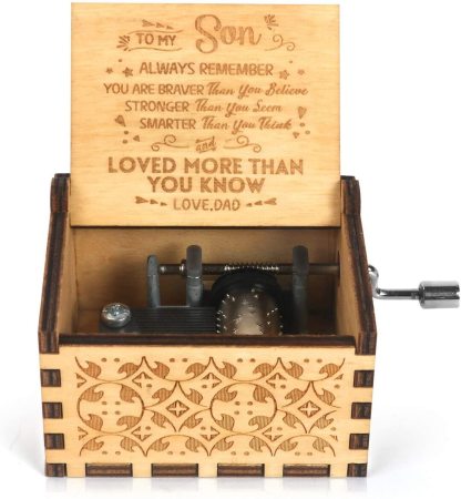 To My Son-Exquisite Wooden Music Box From Dad To Son-Jessemade AU