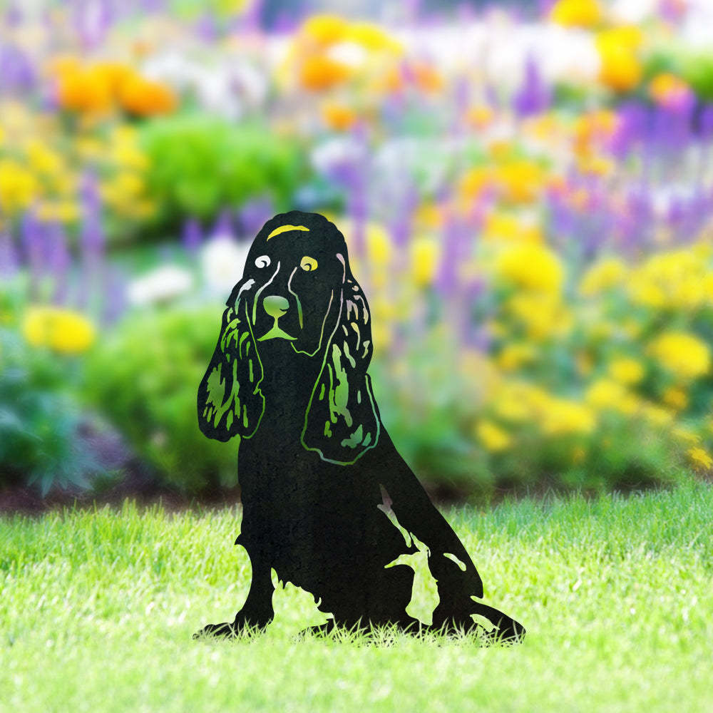 Cocker Spaniel Metal Dog Silhouette Garden Yard Decoration-Jessemade AU