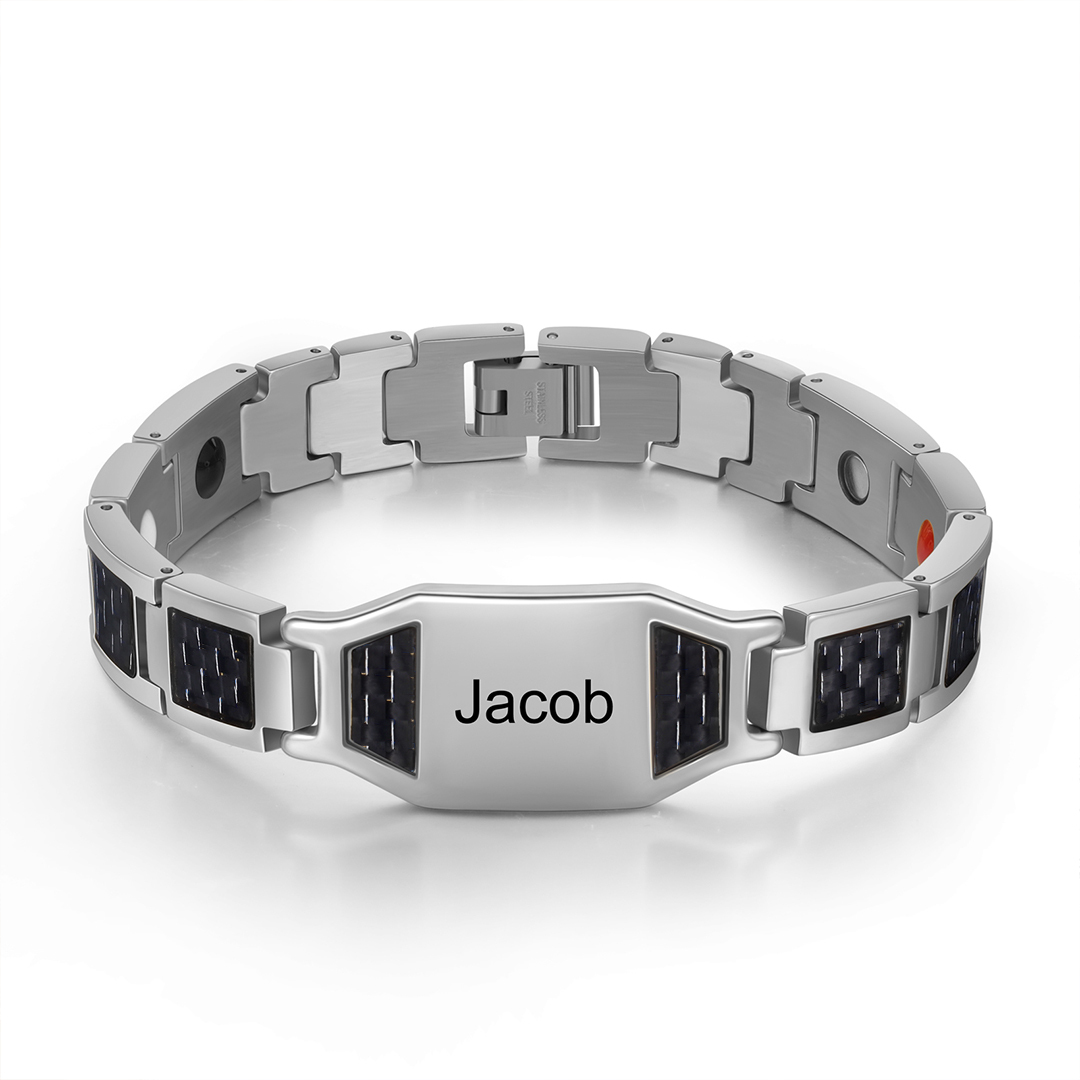 To My Dad Personalised Men Bracelet Custom Name Bracelet for Father-Jessemade AU