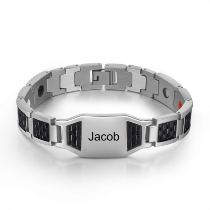 To My Dad Personalised Men Bracelet Custom Name Bracelet for Father-Jessemade AU