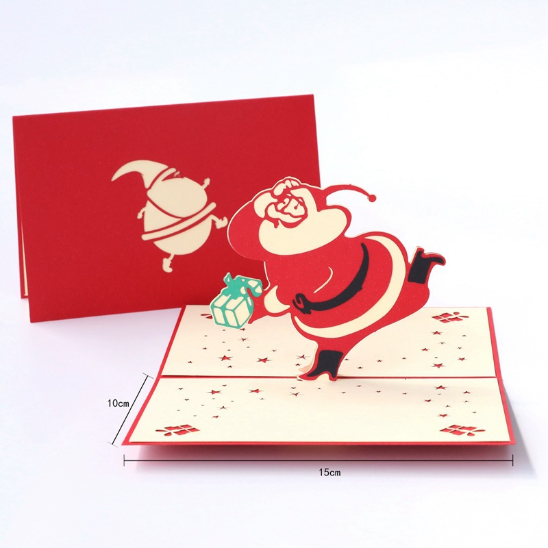 Christmas Tree 3D Pop-Up Card Creative 3D Christmas Greeting Card