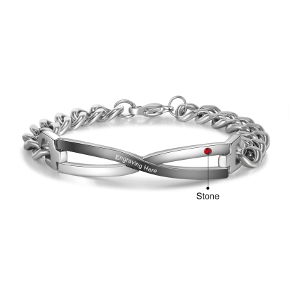 Infinity Engraving Men's and Women's Bracelet-Jessemade AU