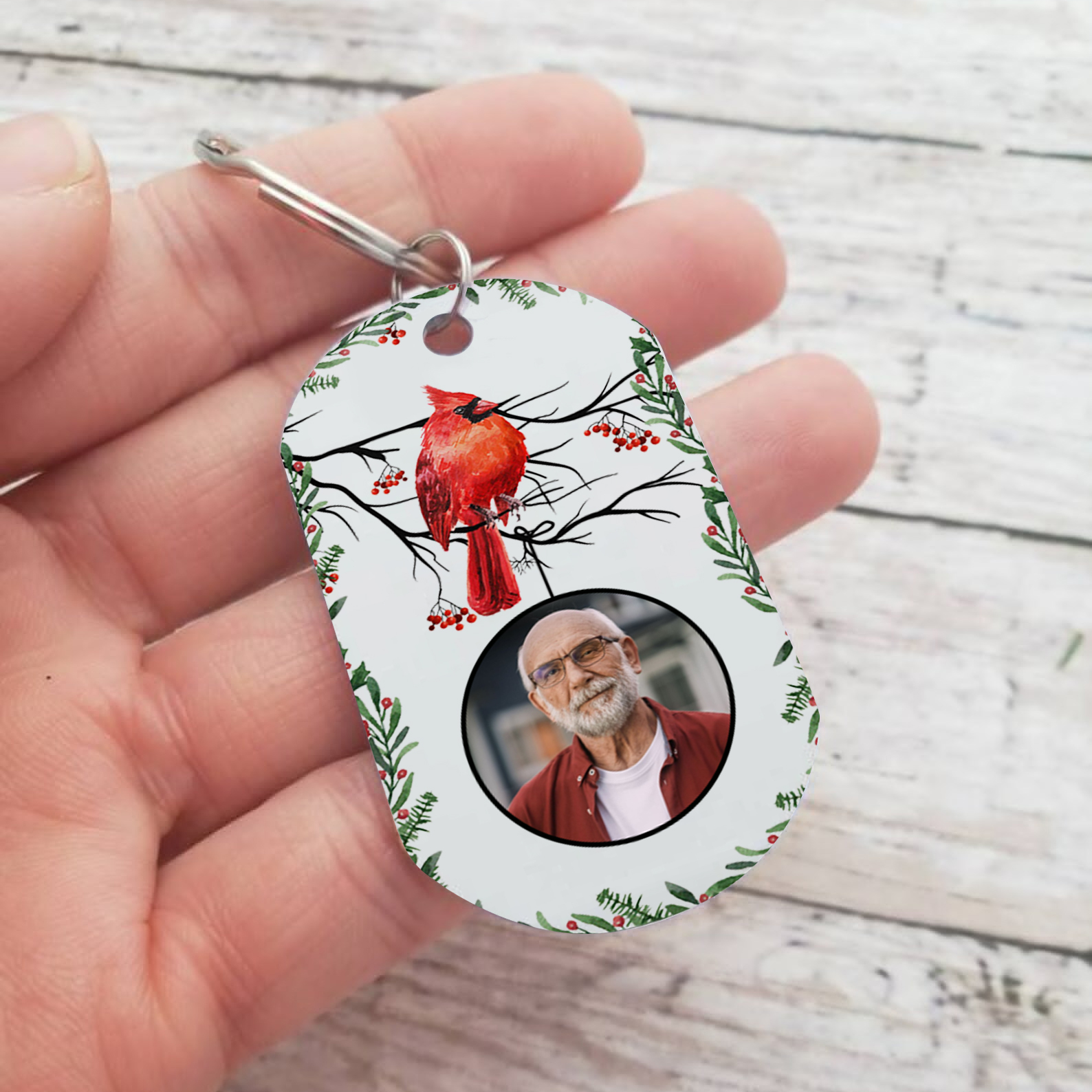 Personalised Memorial Photo Keychain Custom Name & Text Keychain Commemorate Deceased Loved Ones - I Will Carry You With Me Until I See You Again -Jessemade AU