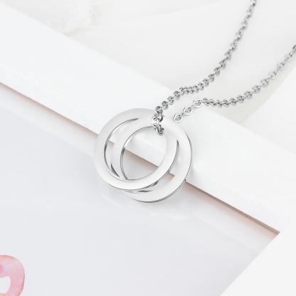 Personalised Russian Ring Necklace-Jessemade AU