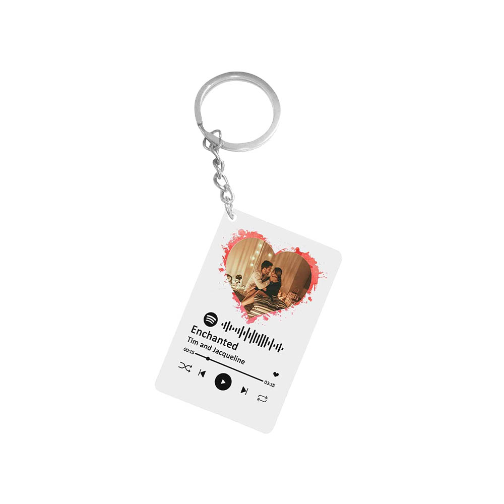 Personalised Spotify Code Keychain Custom 1 photo-Jessemade AU