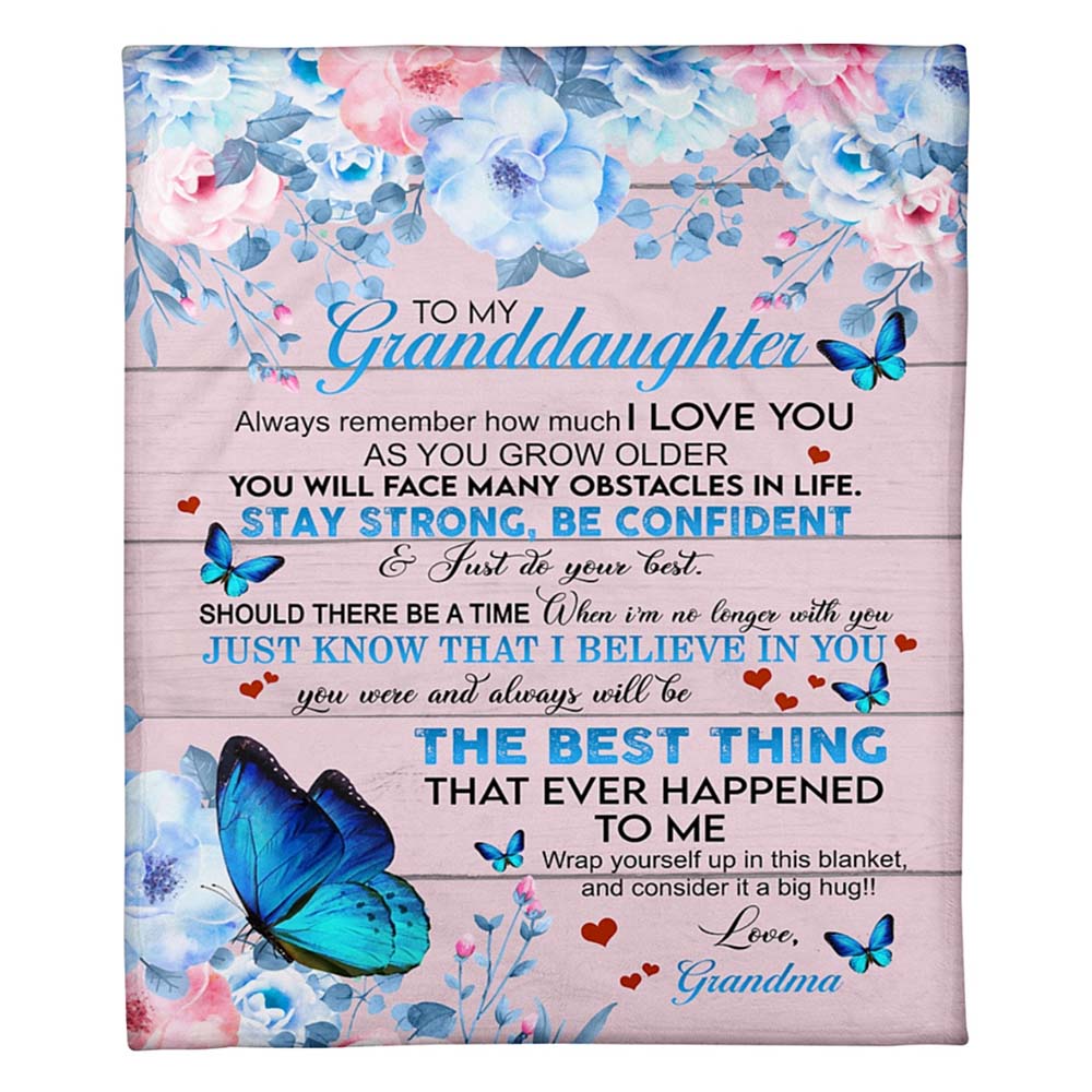 Grandma To Granddaughter, Always Remember How Much I Love You, Flannel Blanket-Jessemade AU