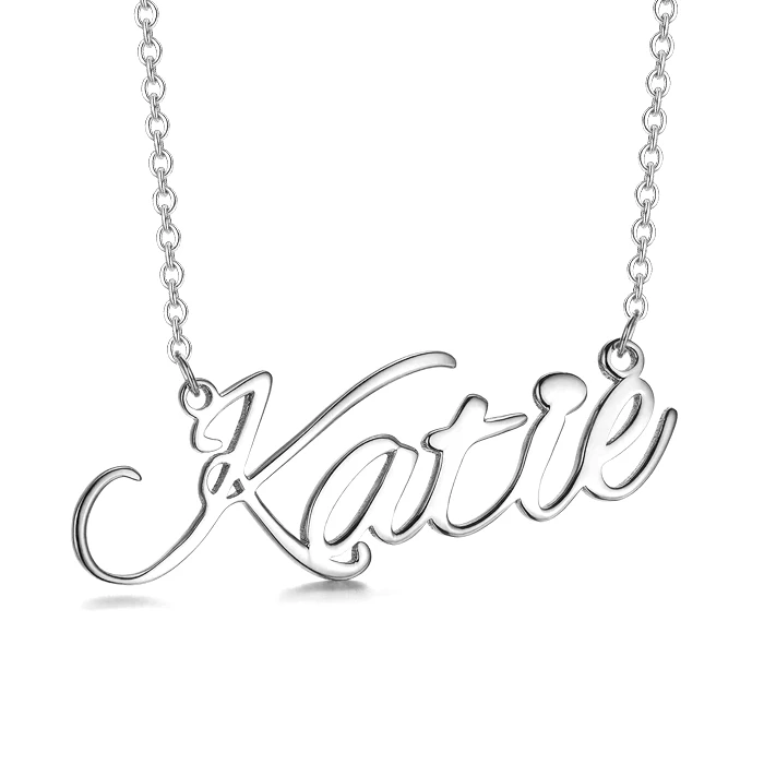 Personalised Necklace Custom 1 Name Necklace Gift For Women-Jessemade AU