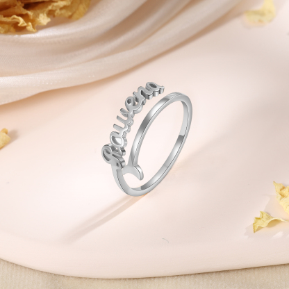 Customised Name Ring Classic Adjustable Ring for Her-Jessemade AU