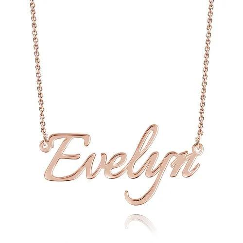 Personalised Necklace Custom 1 Name Necklace Gift For Women-Jessemade AU