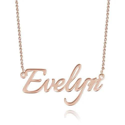 Personalised Necklace Custom 1 Name Necklace Gift For Women-Jessemade AU