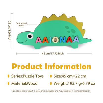 Customised Kid's Wooden Name Puzzle Toy for Toddlers Early Learning Child Toy-Jessemade AU