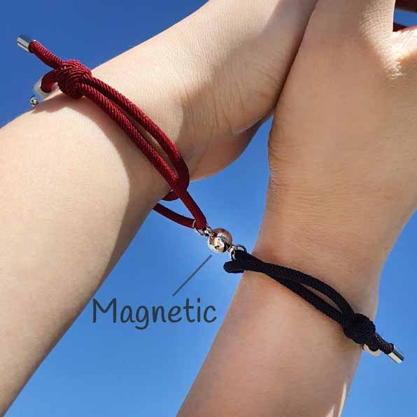 Magnetic Bracelet Personalised Name Matching Bracelet Set for Couple-Jessemade AU