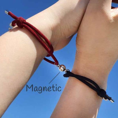 Magnetic Bracelet Personalised Name Matching Bracelet Set for Couple-Jessemade AU