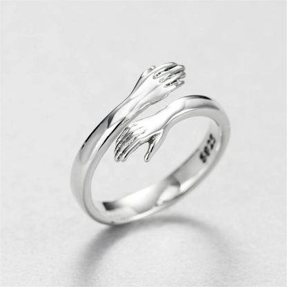 Valentine's Day Couple Hug Ring Love Style Rings Gifts for Women Men-Jessemade AU