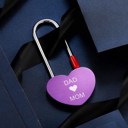 Personalised Love Lock Engraved Love Lock Custom Names Padlocks Gifts For Couple-Jessemade AU