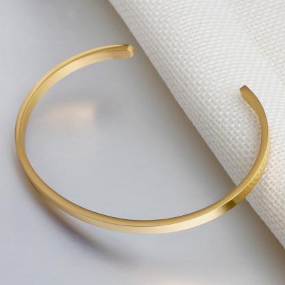 Personalised ID Bracelet For Women Engrave Name Phrases Bangles Best Valentine's Gift-Jessemade AU