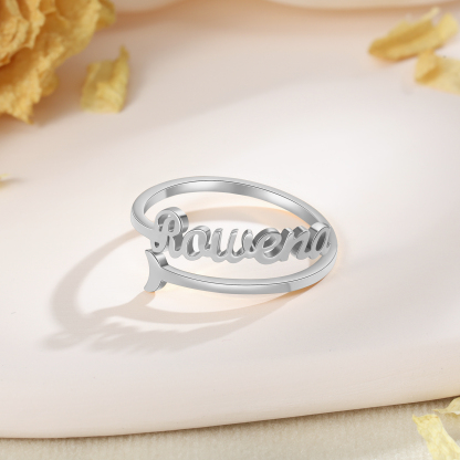 Customised Name Ring Classic Adjustable Ring for Her-Jessemade AU