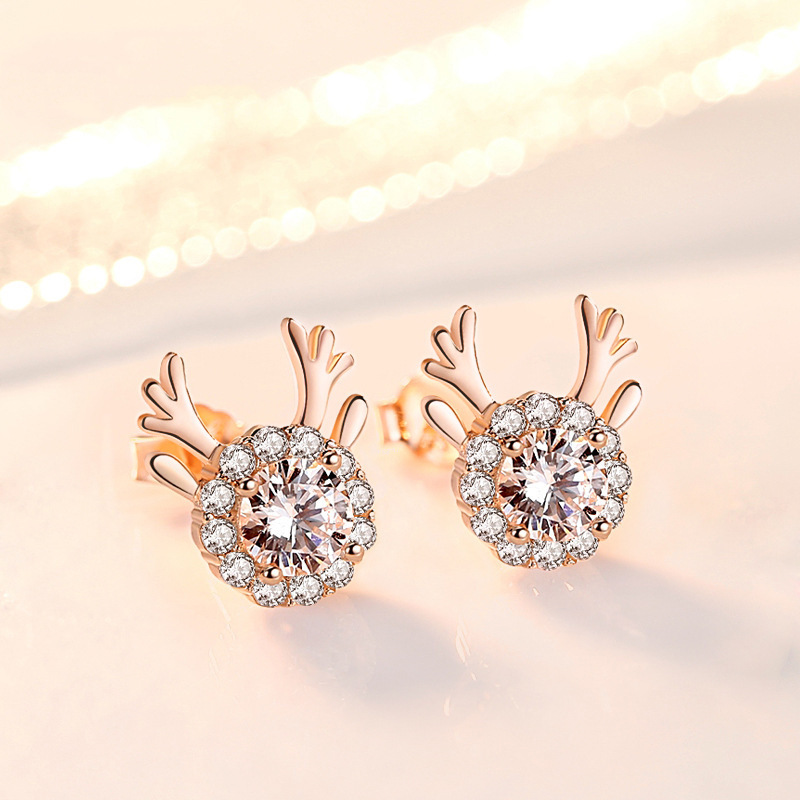 Women's Earrings Elk Earrings Birthday Valentine's Day Gifts for Her-Jessemade AU