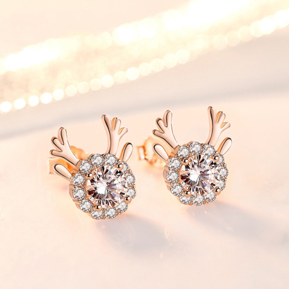 Women's Earrings Elk Earrings Birthday Valentine's Day Gifts for Her-Jessemade AU