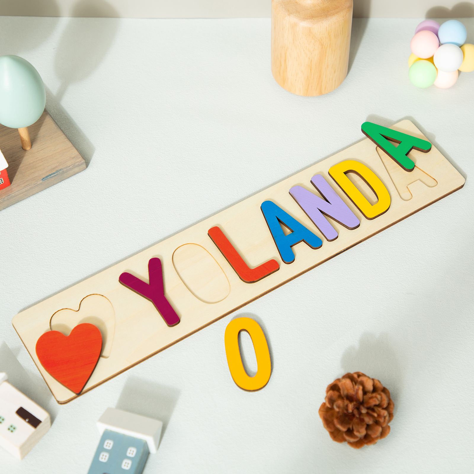 Personalised Kid's Wooden Name Alphabet Puzzle Toy for Toddlers Early Learning Child Toy-Jessemade AU