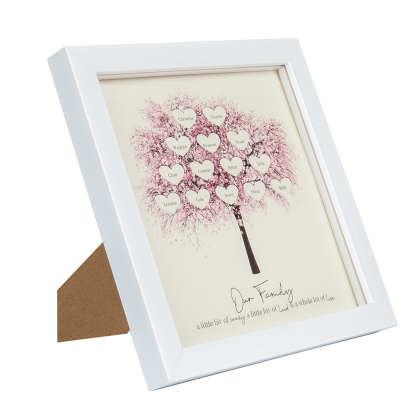 Personalised Family Tree Frame Custom 8 Names LED Night Light-Jessemade AU