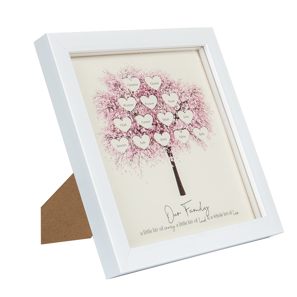 Personalised Family Tree Frame Custom 7 Names LED Night Light-Jessemade AU